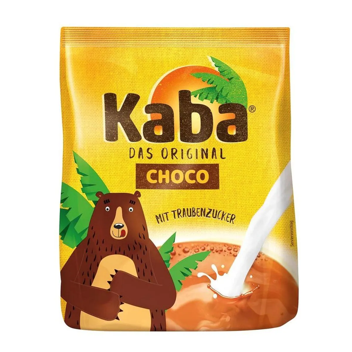 Kaba Kakao Nachfüllbeutel, mit Traubenzucker, 400g — ideal für kalte und warme Milch