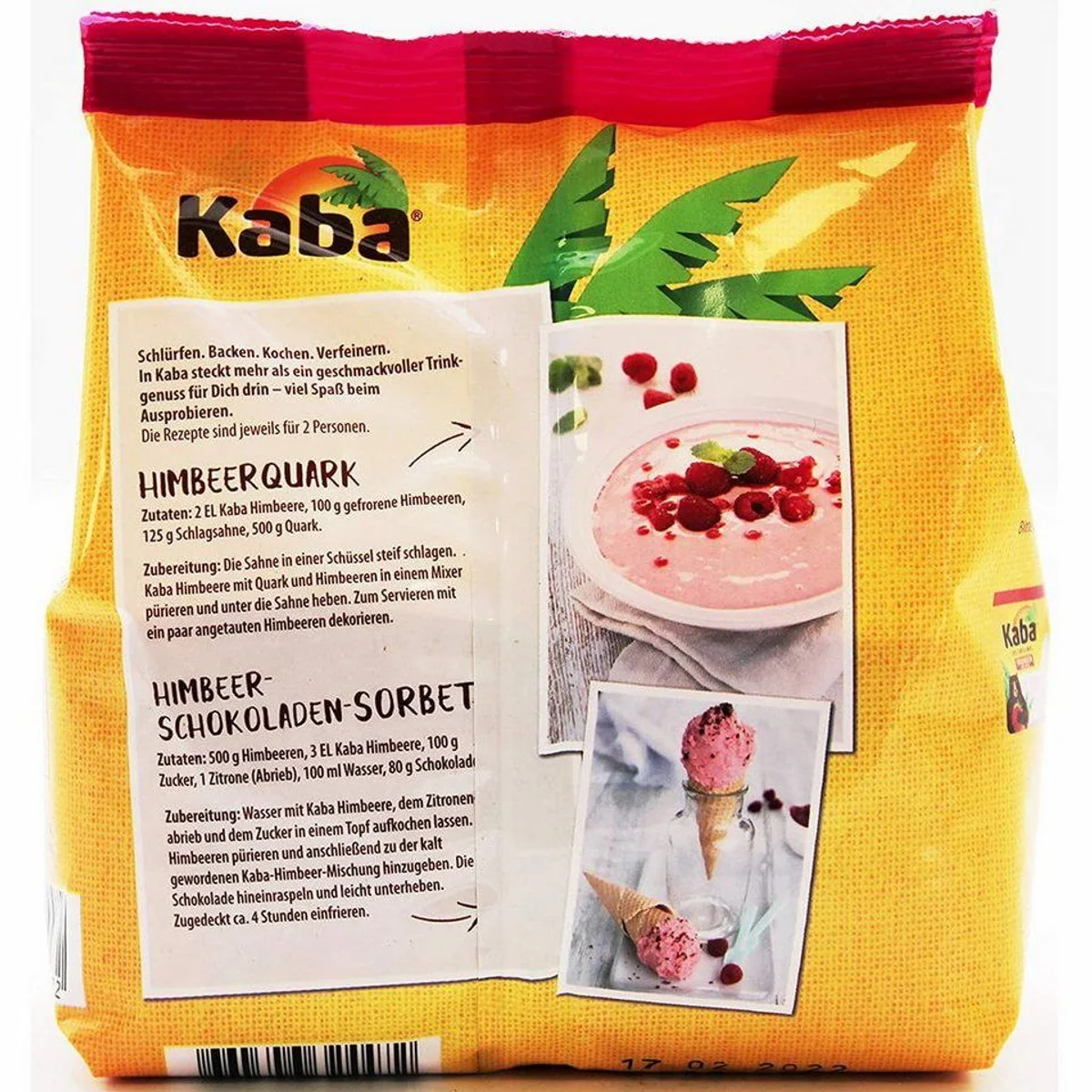 Kaba Getränkepulver Himbeer Nachfüllpack, fruchtiger Genuss für die ganze Familie 2