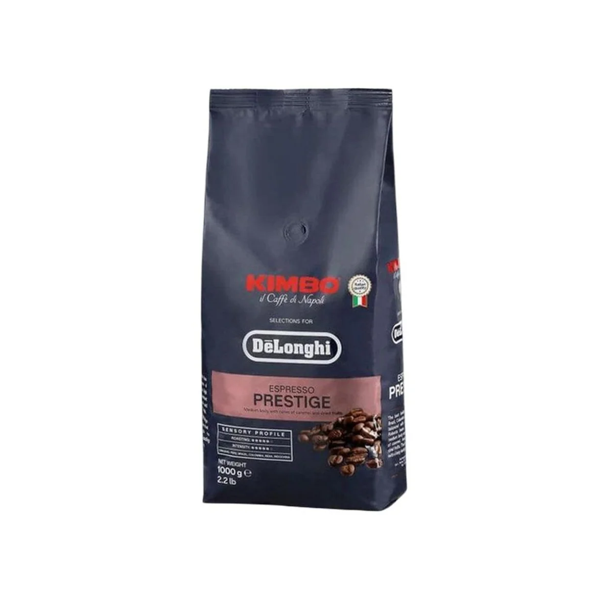 Kimbo Kaffeebohnen De'Longhi-Kimbo Prestige, intensiver Geschmack, 1 kg