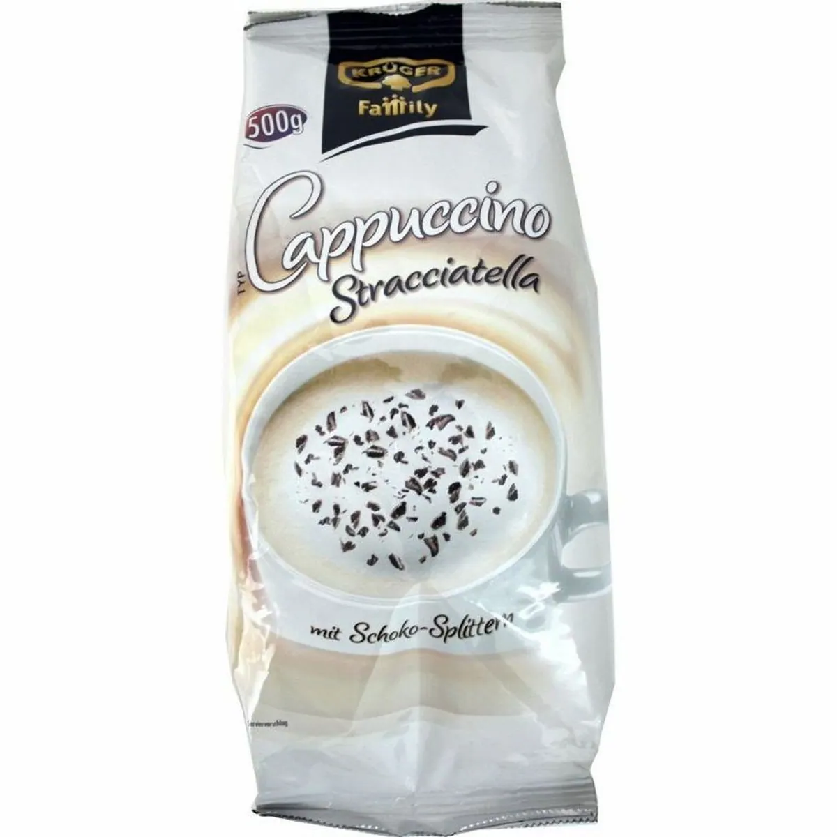 Krüger Family Cappuccino Stracciatella, cremiger Genuss, einfache Zubereitung, 500g Beutel