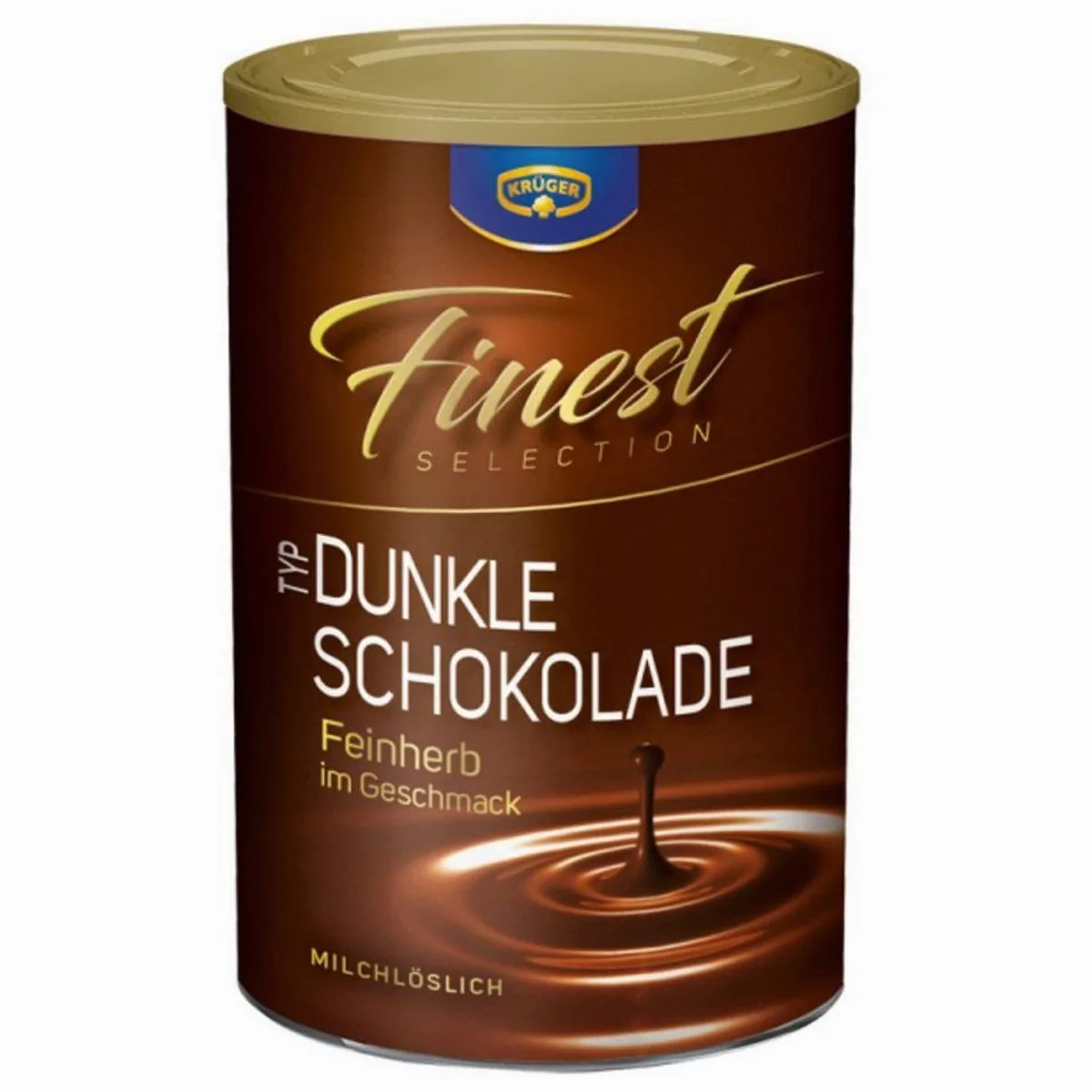 Krüger Trinkschokolade Finest, dunkle Schokolade, 300g — cremig, intensiv, aromatisch