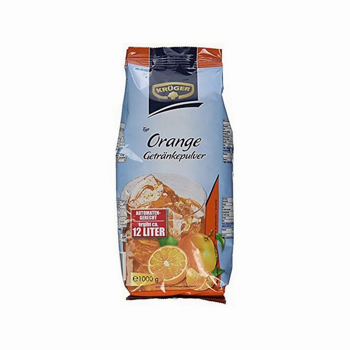 Krüger Family Fruchtgetränkepulver Orange, 1000g, Automatengerecht, fruchtig-aromatisch