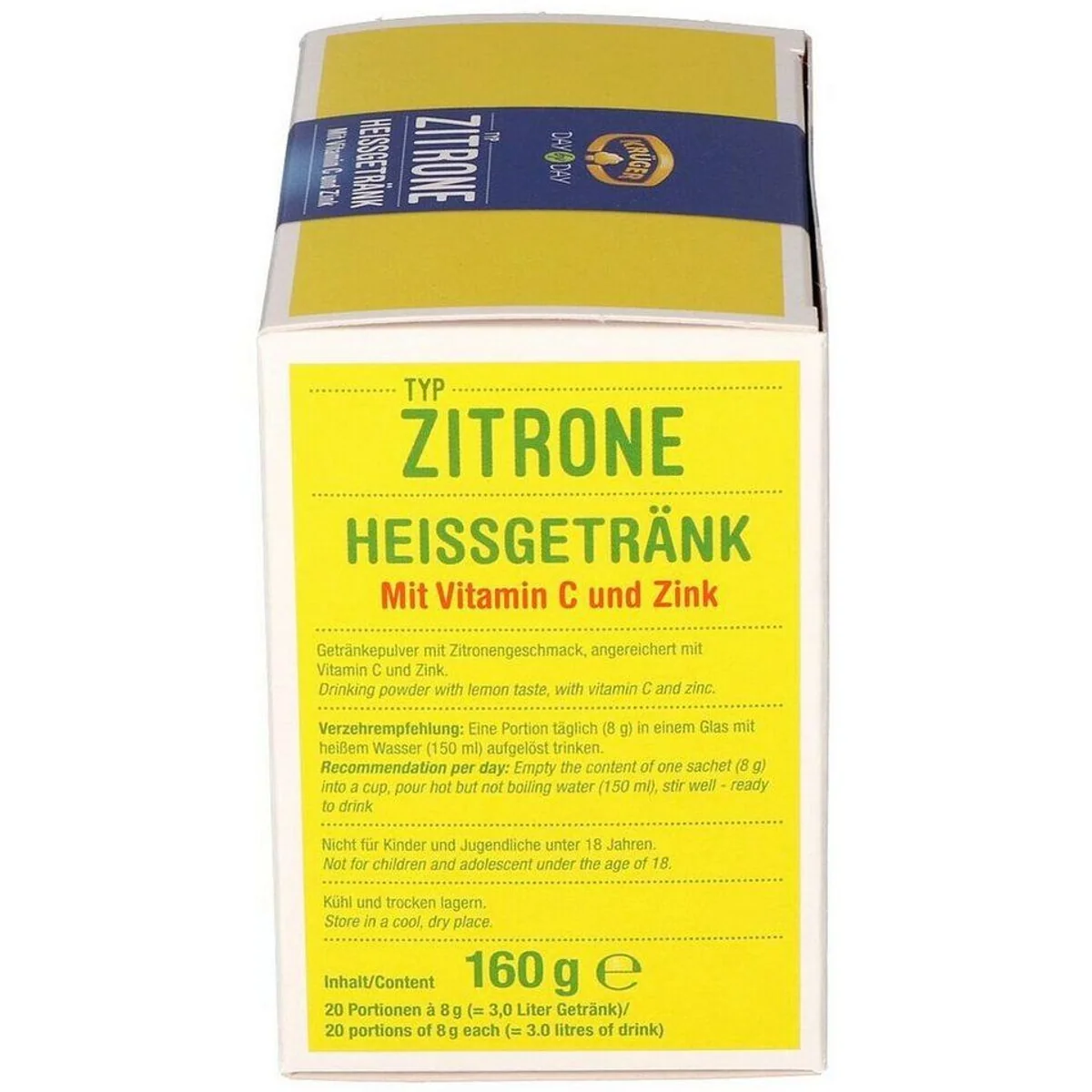 Krüger Heiße Zitrone, Instantpulver mit Vitamin C und Zink — 20 Portionen für Ihre Auszeit 3