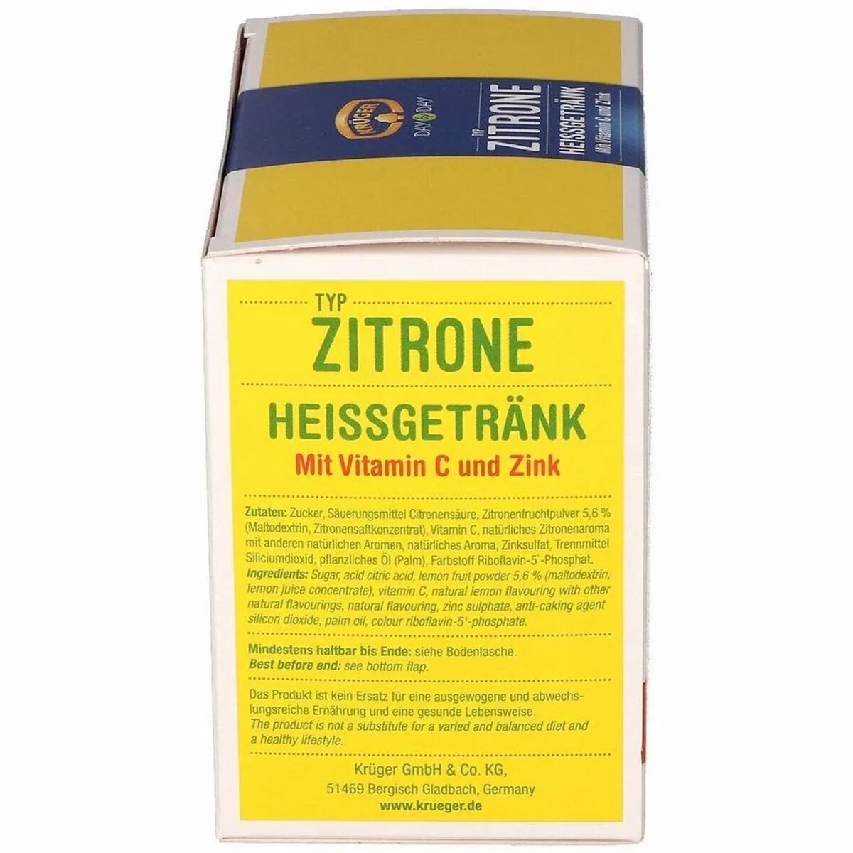 Krüger Heiße Zitrone, Instantpulver mit Vitamin C und Zink — 20 Portionen für Ihre Auszeit 4