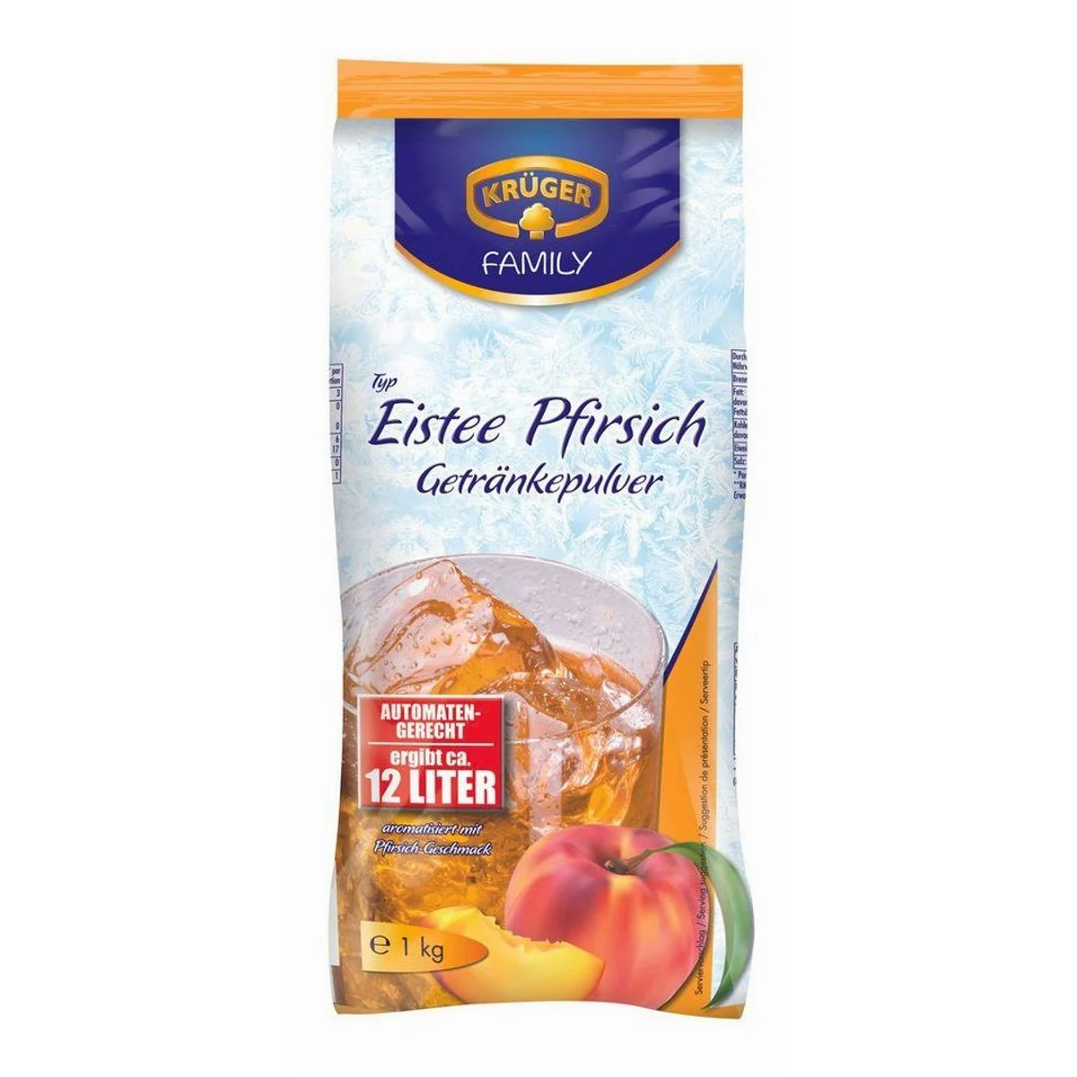 Krüger Eistee Pfirsich Getränkepulver, fruchtig-aromatisch für erfrischende Momente