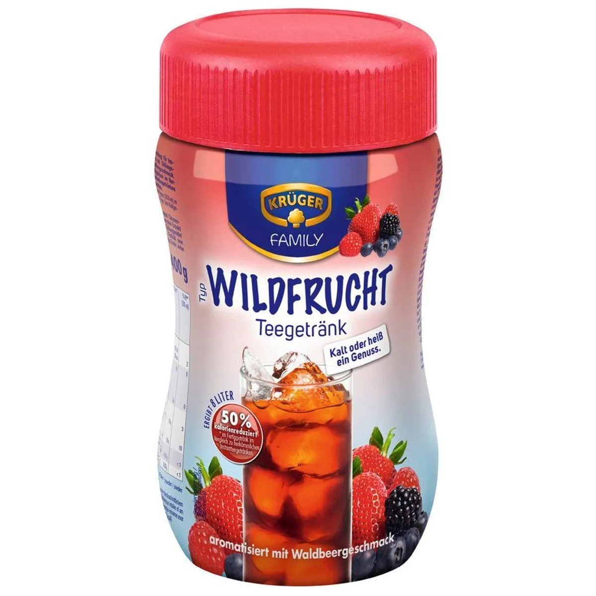 L'OR Wildfrucht Teegetränk, kalorienreduziert und fruchtig — 50% weniger Kalorien, aromatisch, heiß oder kalt genießen
