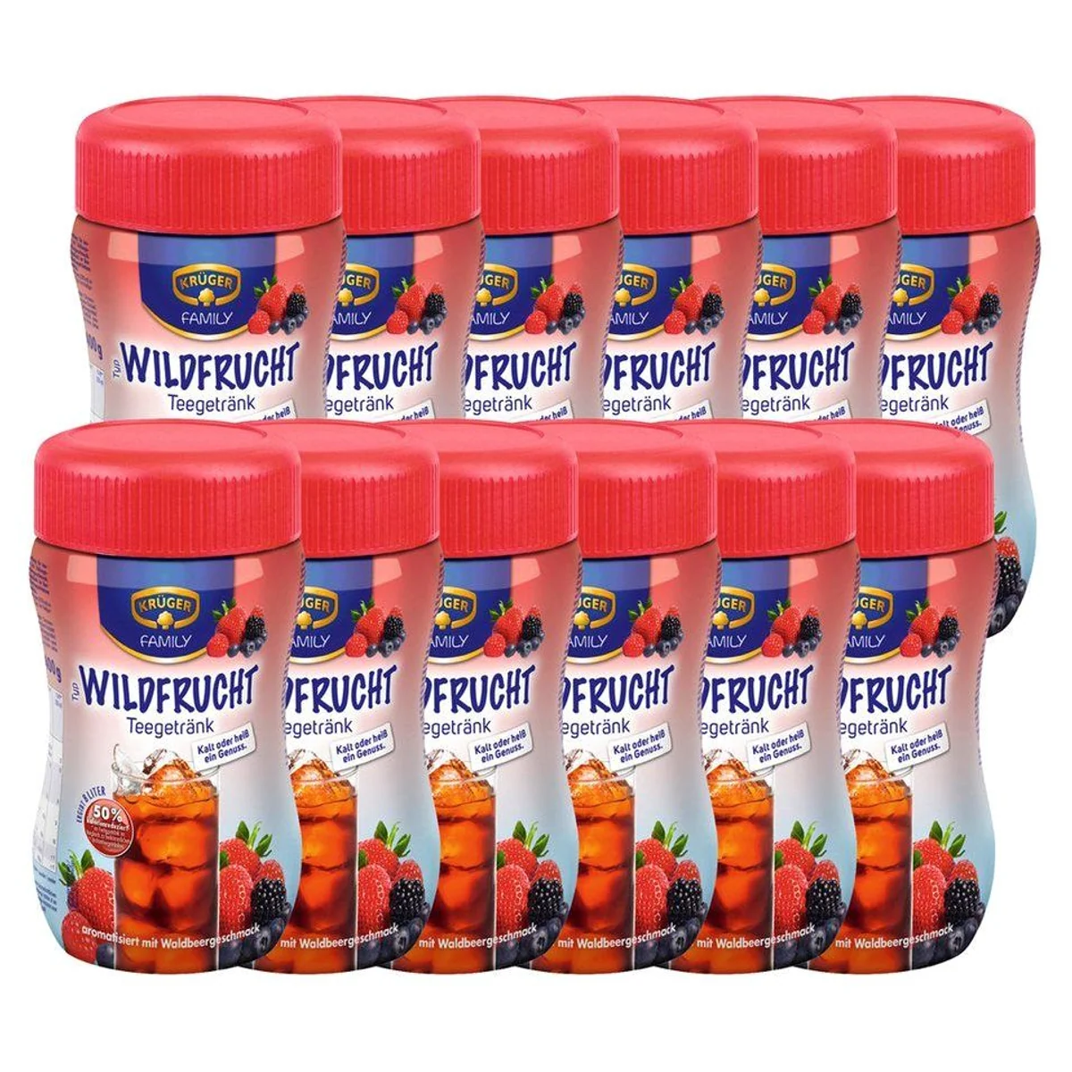 L'OR Wildfrucht Teegetränk, kalorienreduziert, aromatisierter Genuss — 12er Pack