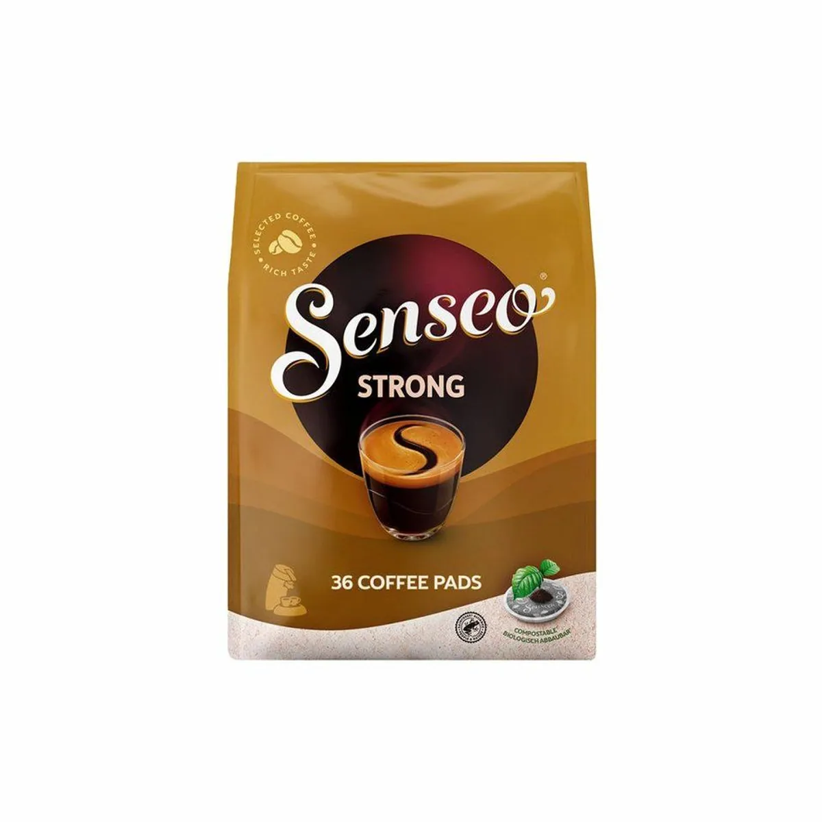 Senseo Strong Kaffee Pads, kräftiger Geschmack & aromatische Vielfalt — 36 Stück