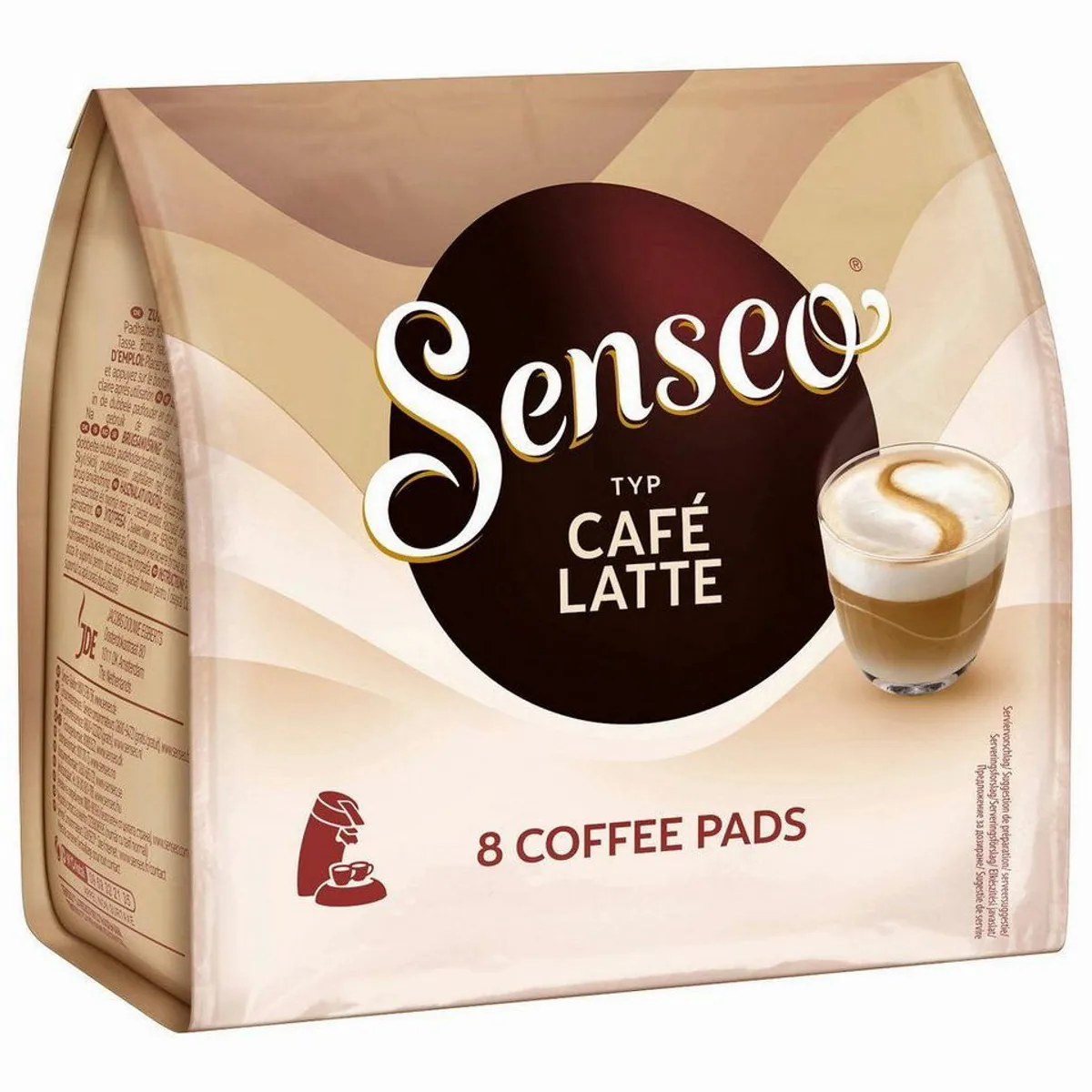 Senseo Typ Café Latte Kaffeepads, milchig und süß — 80 Getränke, 10er Pack 3