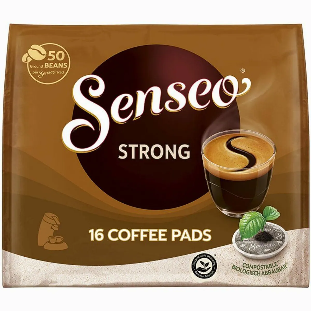 Senseo Kräftig Strong Kaffee, vollmundig und intensiv — für einen energischen Start