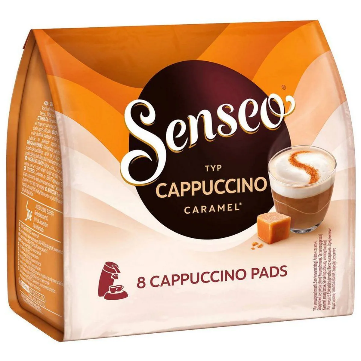 Senseo Cappuccino Caramel Pads, sanfte Röstaromen, cremiger Milchschaum — 80 Getränke 3