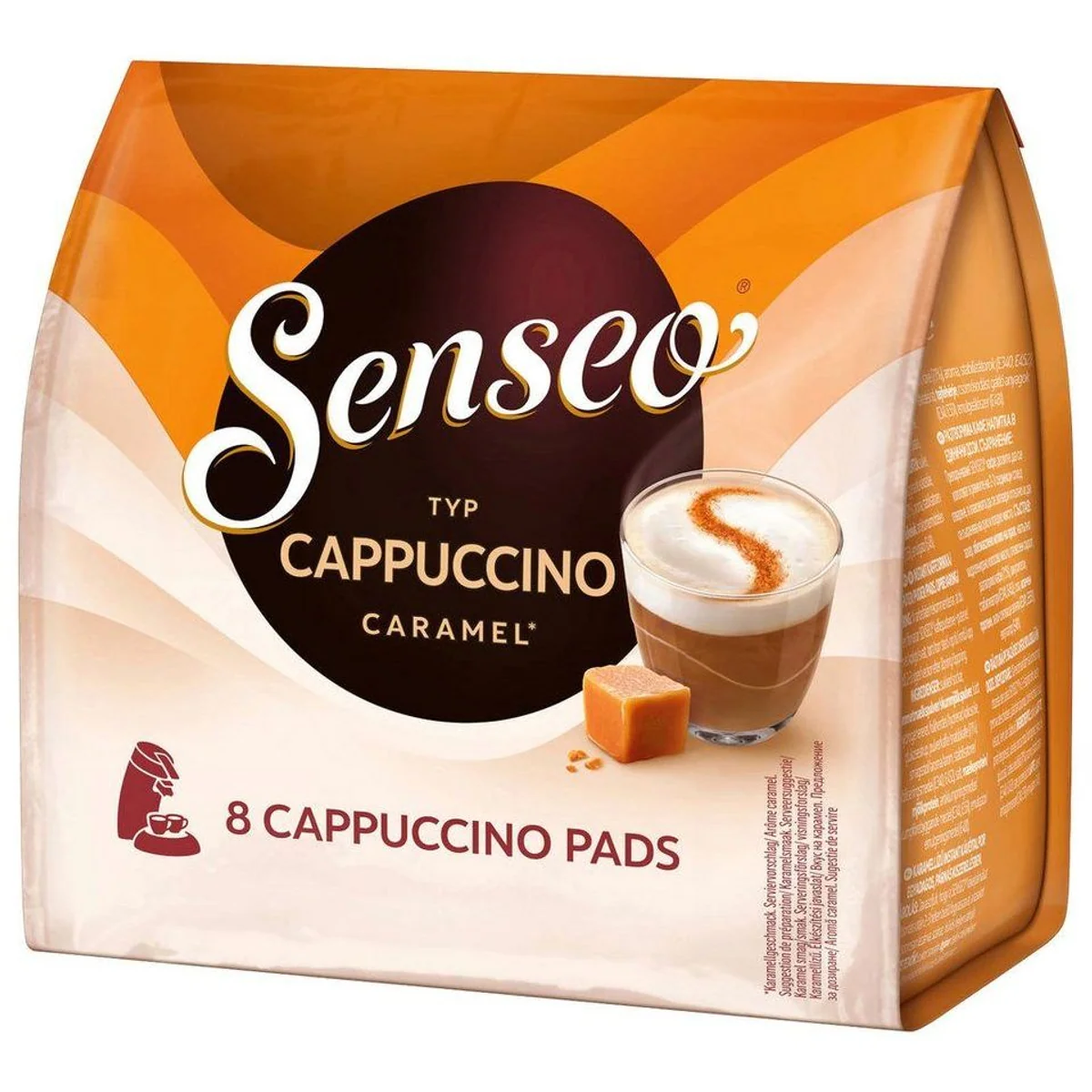 Senseo Cappuccino Caramel Pads, sanfte Röstaromen, cremiger Milchschaum — 80 Getränke 4