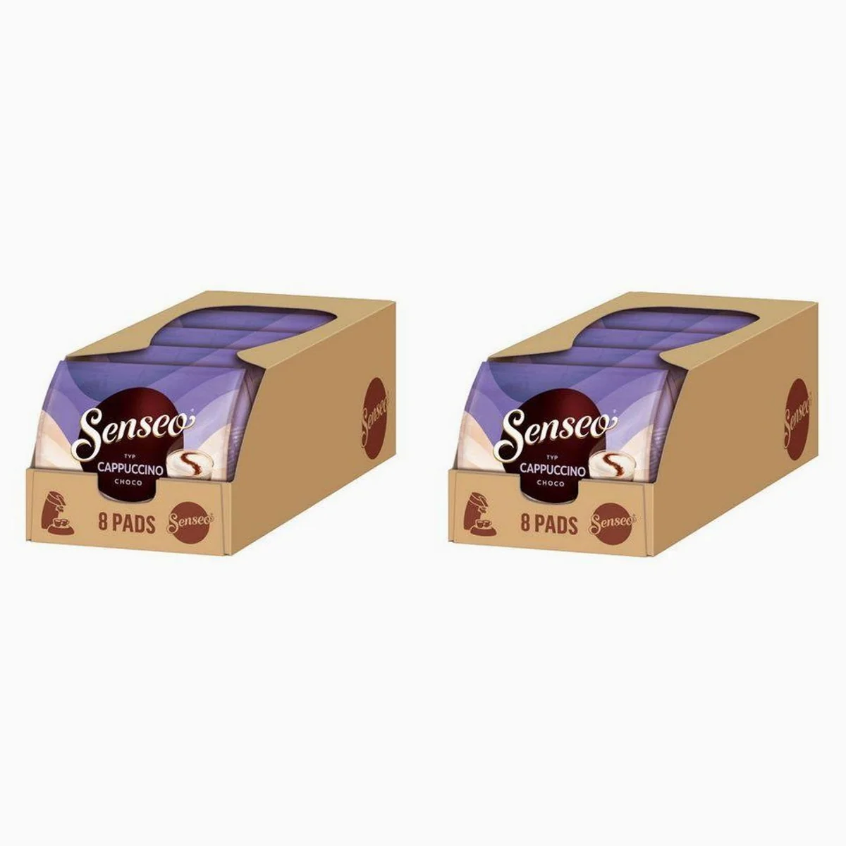 Senseo Cappuccino Choco Pads, schokoladig, cremig, aromatisch — 80 Getränke