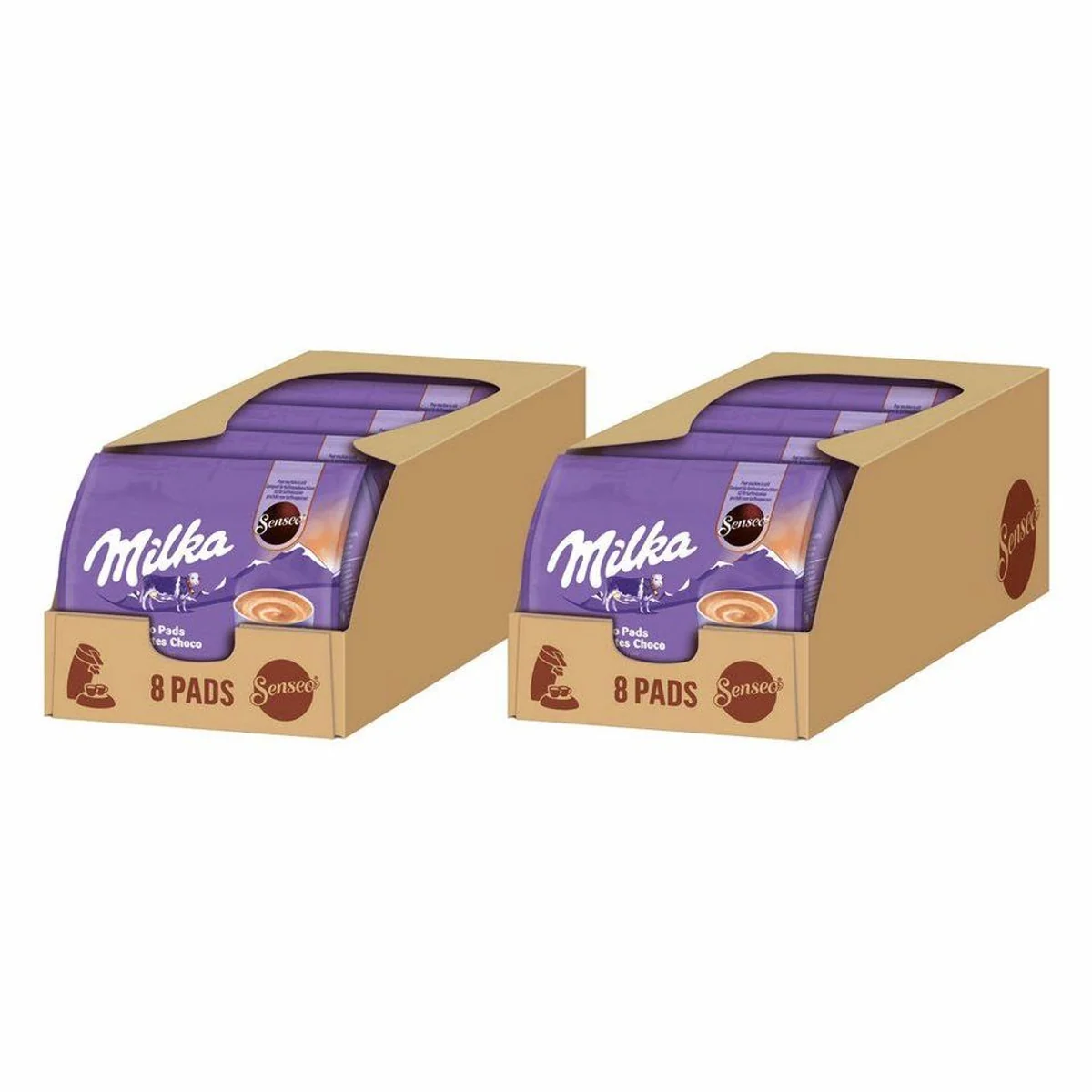 Senseo Milka Kakao Pads, schokoladiger Genuss für 80 Getränke — 10er Pack