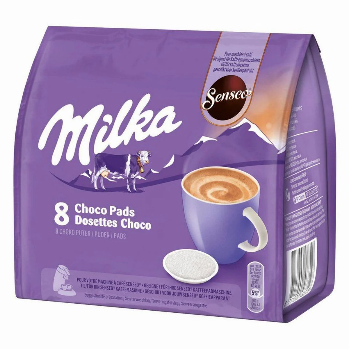 Senseo Milka Kakao Pads, schokoladiger Genuss für 80 Getränke — 10er Pack 4