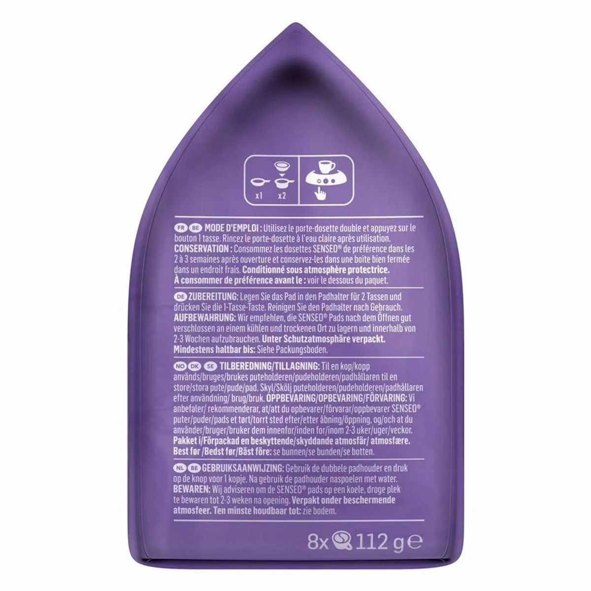 Senseo Milka Kakao Pads, schokoladiger Genuss für 80 Getränke — 10er Pack 5