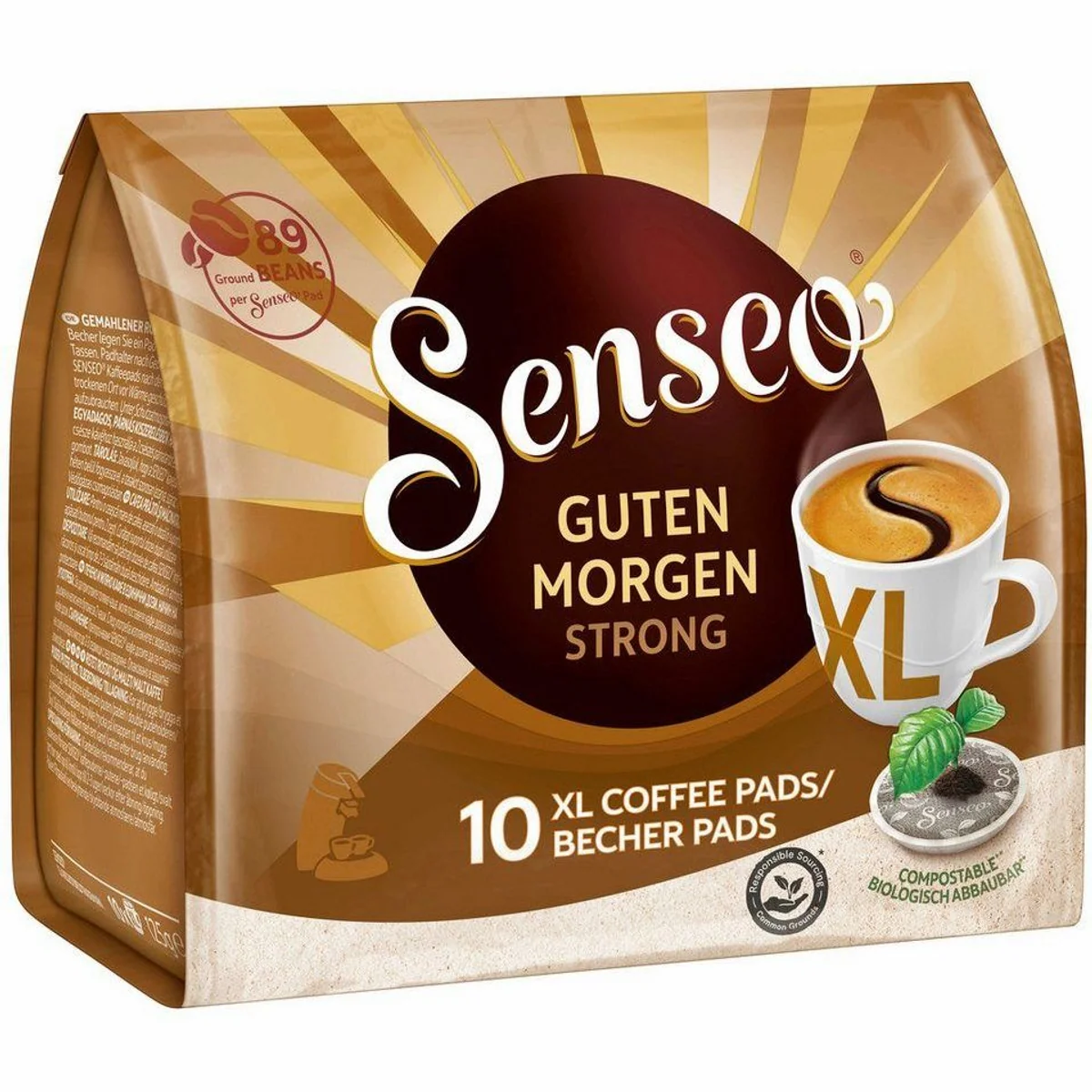 Senseo Guten Morgen Strong XL Pads, kräftiger Kaffeegenuss für große Becher 3