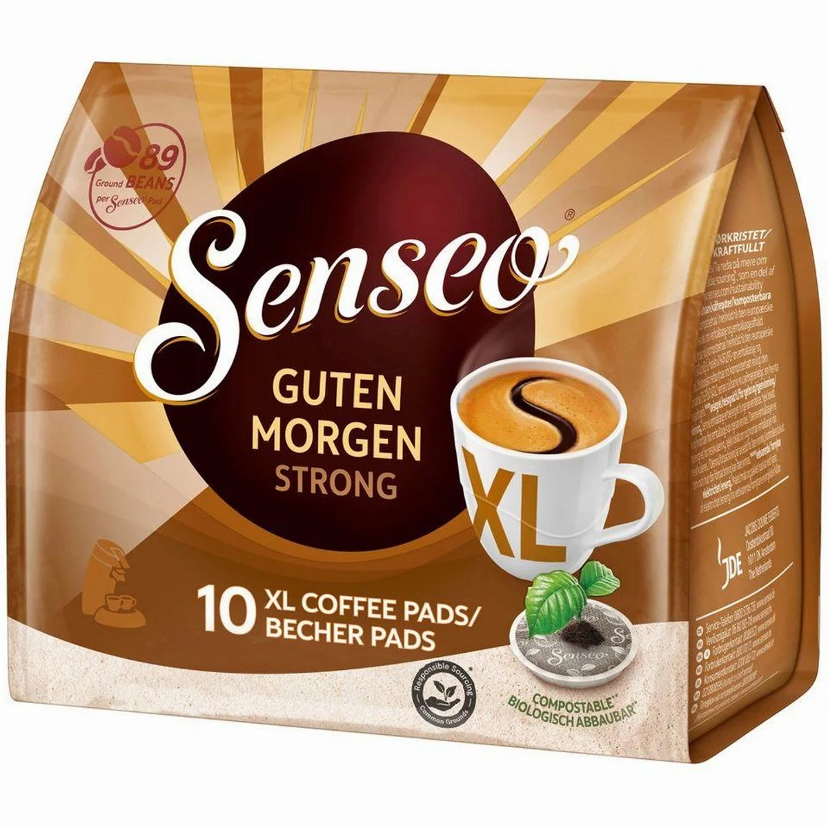 Senseo Guten Morgen Strong XL Pads, kräftiger Kaffeegenuss für große Becher 4