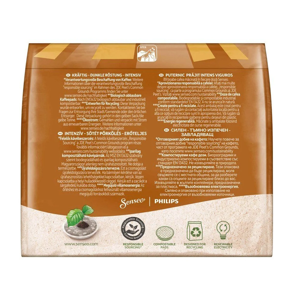 Senseo Guten Morgen Strong XL Pads, kräftiger Kaffeegenuss für große Becher 5