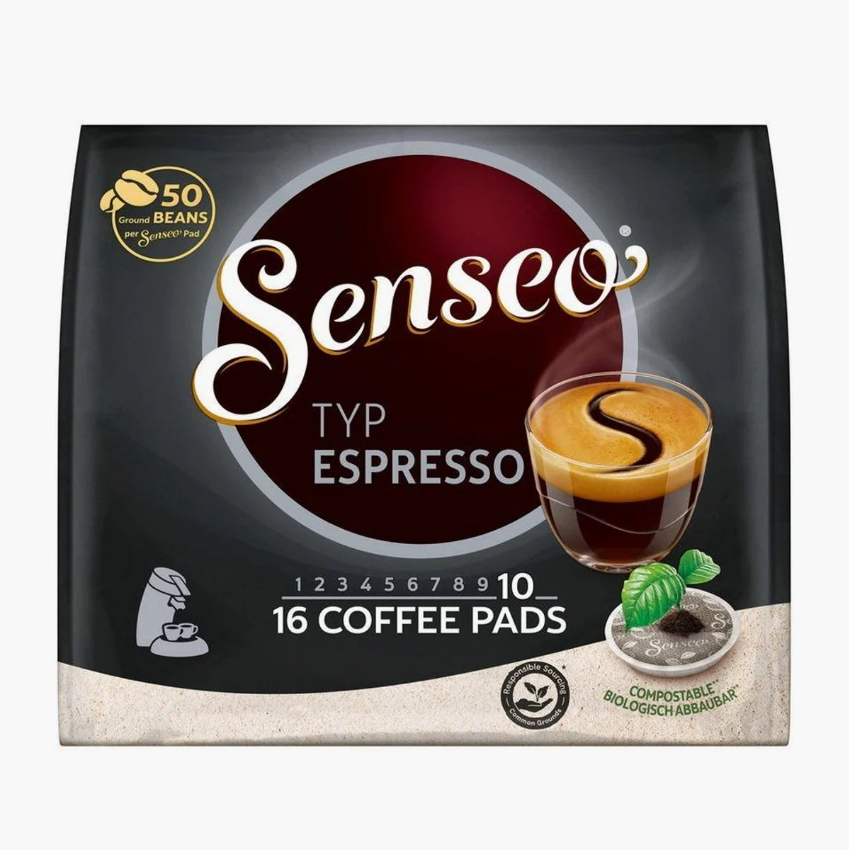 Senseo Typ Espresso Kaffeepads, intensiv und würzig — 100% Arabica, 160 Pads 2