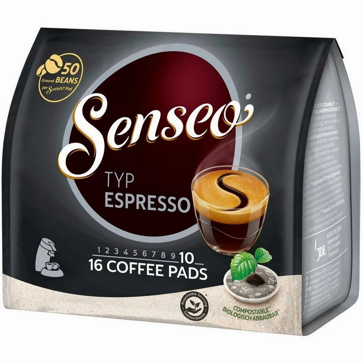 Senseo Typ Espresso Kaffeepads, intensiv und würzig — 100% Arabica, 160 Pads 4