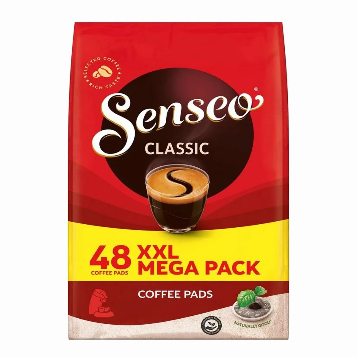Senseo Classic Kaffeepads, ausgewogenes Aroma, 240 Portionen – 5er Pack 2