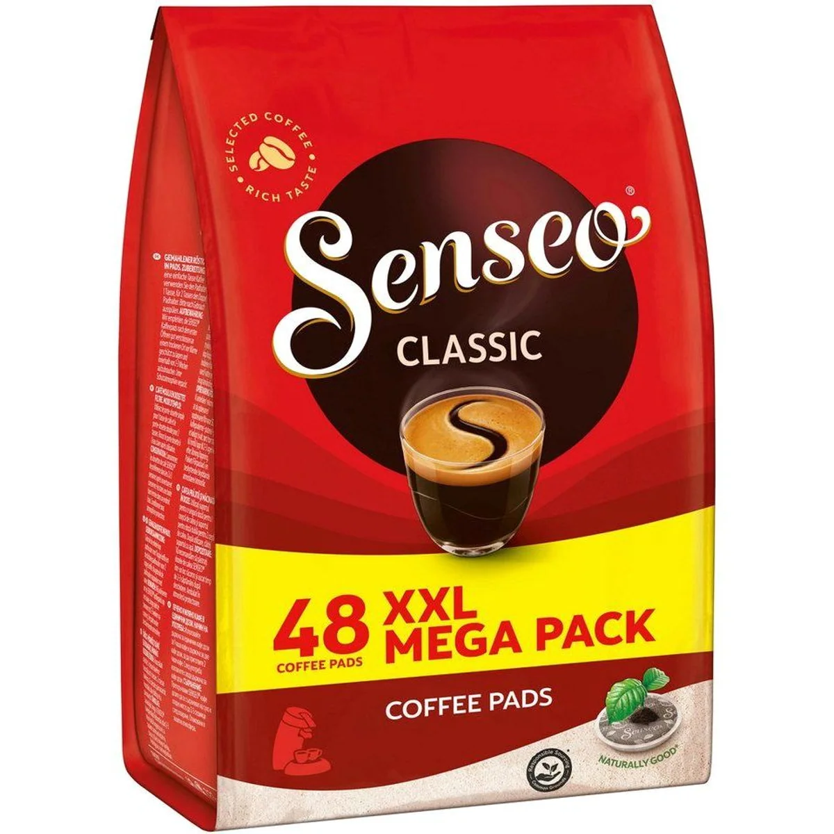 Senseo Classic Kaffeepads, ausgewogenes Aroma, 240 Portionen – 5er Pack 3