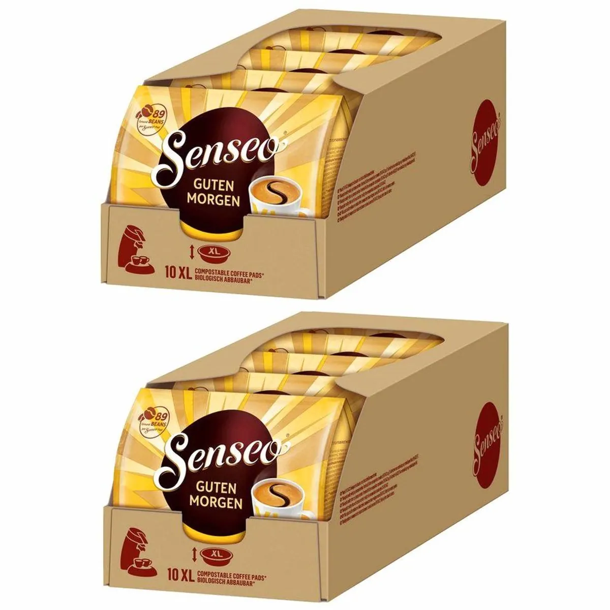 Senseo Guten Morgen XL Kaffeepads, ausgewogenes Aroma für 100 Becher