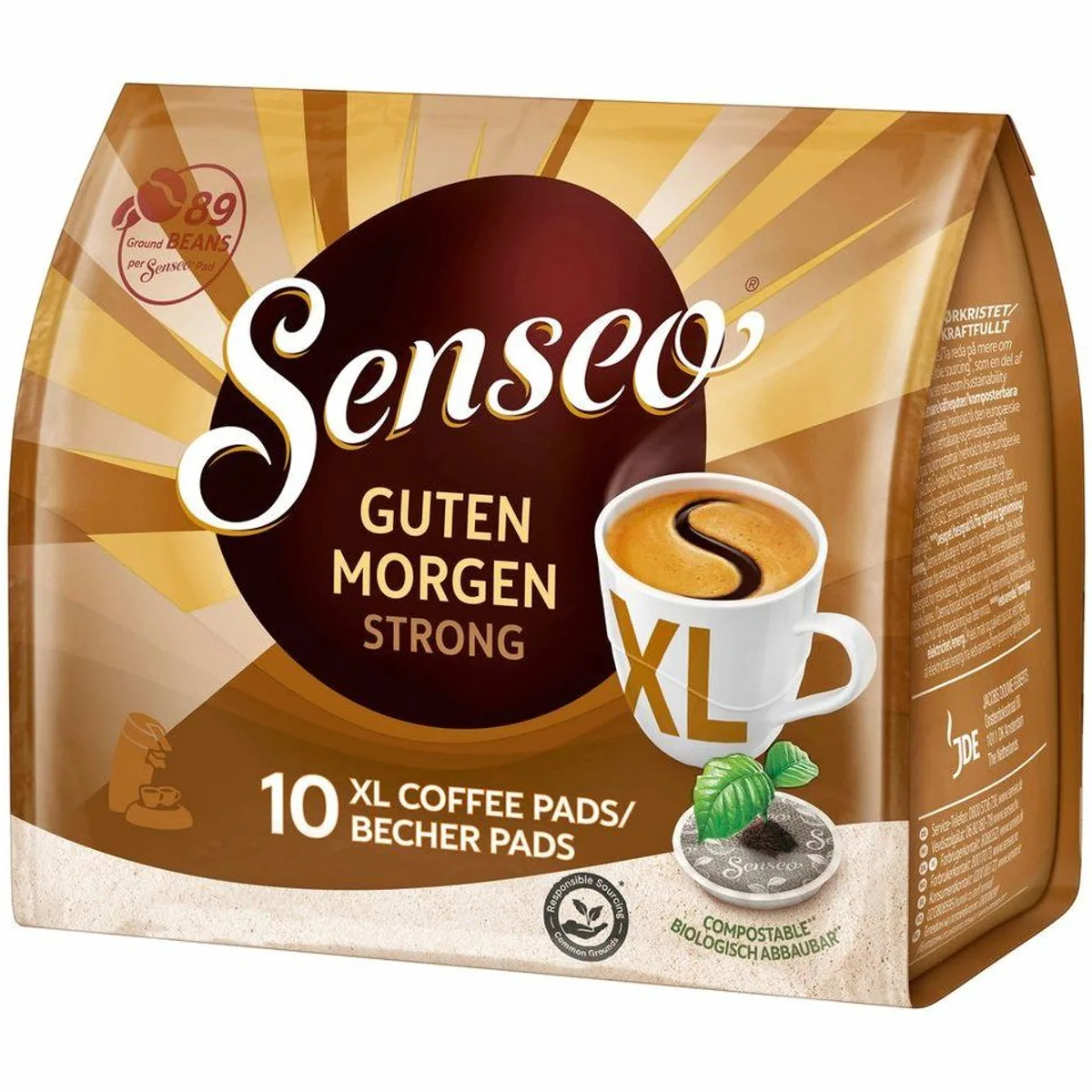 Senseo Guten Morgen Strong XL Pads, extra starke Röstung, 10x10 + 1x10 Gratis 4