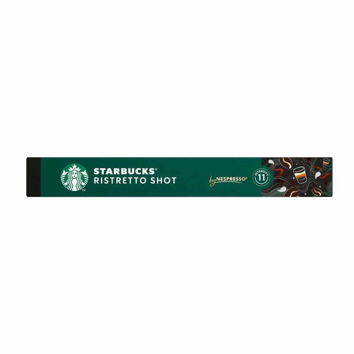 Starbucks Ristretto Shot Kapseln, intensiver Espresso-Genuss — für Nespresso, 10 Kapseln